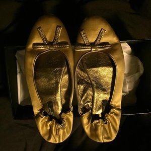 Dolce & Gabbana Metallic Ballet Slippers